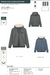 PICTURE YINNI PLUSH ZIP HOODIE DARK BLUE MELANGE - tienda online