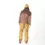PICTURE ARCCA 1/4 FLEECE COCOA BROWN CHICORY - Nieve Austral