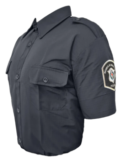 CAMISA RIPSTOP AZUL ESCUDO DORADO O PLATEADO
