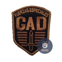 ESCUDO BORDADO GAD BRONCE