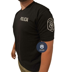 REMERA POLICÍA UNISEX C/ ESCUDO