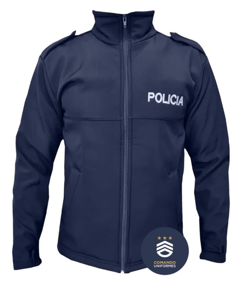 CAMPERA SOFTSHELL BORDADA "POLICIA"