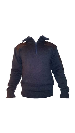 TRICOTA AZUL FORRADA CUELLO ALTO - comprar online