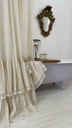 Cortina de baño PERLA 2 L x 2,20 A