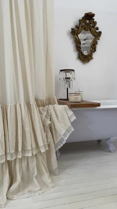 Cortina de baño PERLA 2 L x 2,20 A - Las Gonzalez