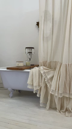 Cortina de baño PERLA 2 L x 2,20 A