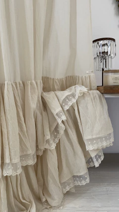 Cortina de baño PERLA 2 L x 2,20 A - Las Gonzalez