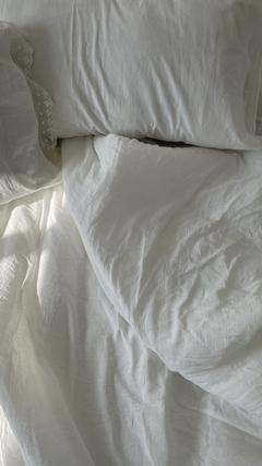 cover + c. sommier + pie de cama + fundas queen - Las Gonzalez