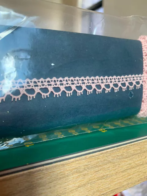 Renda Paraíba 100% Algodão ROSA ref 478220 0,8cm c/ 20m