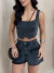 CONJUNTO JEANS SHORT CARGO na internet