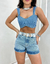 Imagem do SHORT BASIC MARMORIZADO JEANS