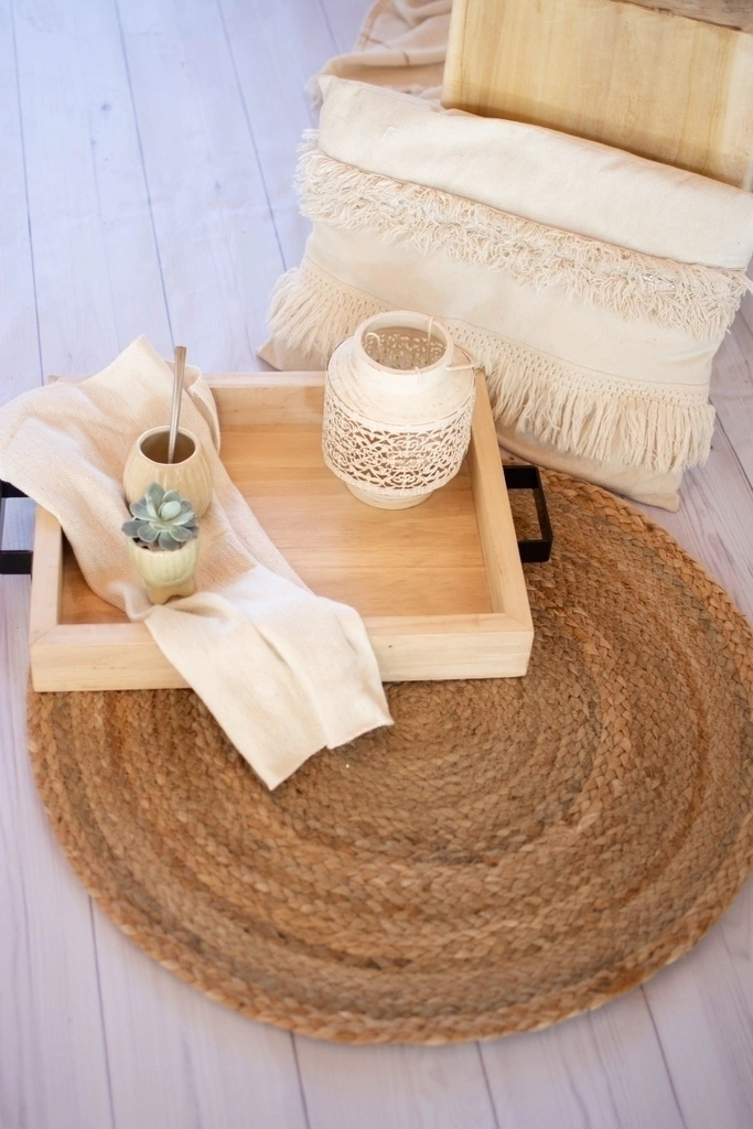 ALFOMBRA CIRCULAR YUTE