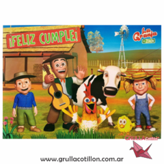 AFICHE FELIZ CUMPLE LA GRANJA DE ZENON