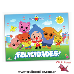 AFICHE FELICIDADES PLIM PLIM