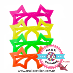 LENTE FLUO ECONOMICO ESTRELLA x6