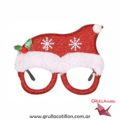 LENTES NAVIDAD GLITTER SANTA - comprar online