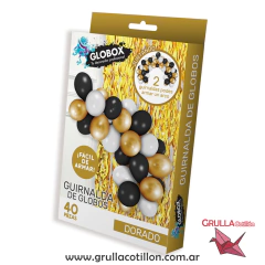 SET GUIRNALDA DE GLOBOS DORADO - comprar online