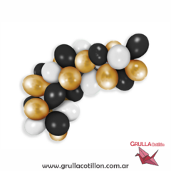 SET GUIRNALDA DE GLOBOS DORADO
