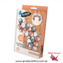 SET GUIRNALDA DE GLOBOS ROSE GOLD - comprar online