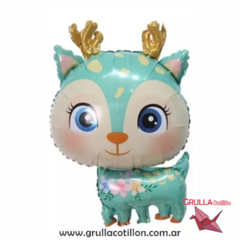 GLOBO BAMBI VERDE AGUA 65 cm.
