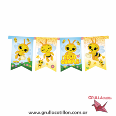 BANDERIN FELIZ CUMPLE ABEJITA CHIQUITITA