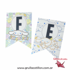 BANDERIN FELIZ CUMPLE CINNAMOROLL - comprar online