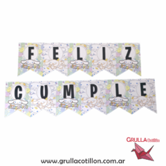 BANDERIN FELIZ CUMPLE CINNAMOROLL