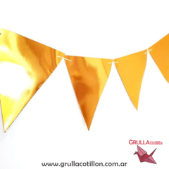 BANDERIN METAL DORADO