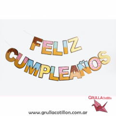 BANDERIN FELIZ CUMPLEAÑOS DONAS