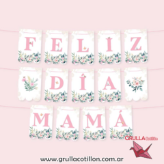 BANDERIN FELIZ DIA MAMA FLORES