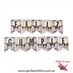 BANDERIN FELIZ CUMPLE KUROMI *PROMO*