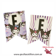 BANDERIN FELIZ CUMPLE KUROMI *PROMO* - comprar online