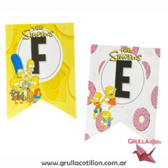 BANDERIN FELIZ CUMPLE LOS SIMPSON - comprar online