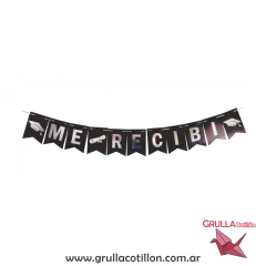 BANDERIN ME RECIBI NEGRO