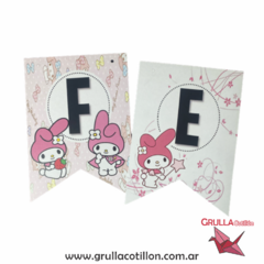 BANDERIN FELIZ CUMPLE MY MELODY *PROMO* - comprar online