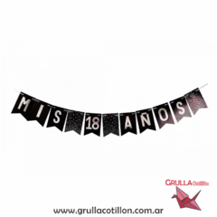 BANDERIN MIS 18 AÑOS - comprar online