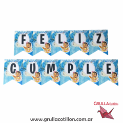 BANDERIN FELIZ CUMPLE MOANA BEBE