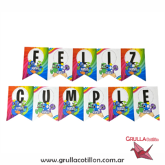 BANDERIN FELIZ CUMPLE RAINBOW FRIENDS