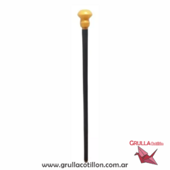 BASTON CABALLERO CON EMPUÑADURA DORADA (No apto para envio)