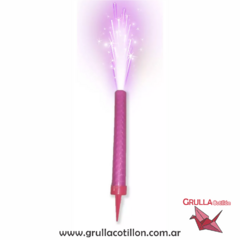 BENGALA HOLOGRAFICA LLAMA ROSA