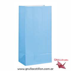 BOLSITAS PAPEL CELESTE PASTEL x10