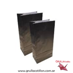 BOLSITA PAPEL NEGRO x10