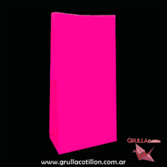 BOLSITA PAPEL ROSA FLUO x10