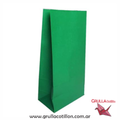 BOLSITA PAPEL VERDE OSCURO x10