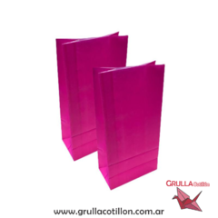 BOLSITA PAPEL FUCSIA x10