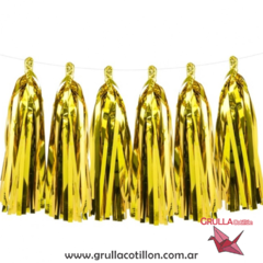 GUIRNALDA BORLAS DORADAS