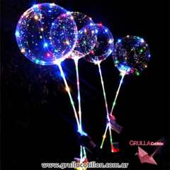 GLOBO BURBUJA CON LUZ MULTICOLOR