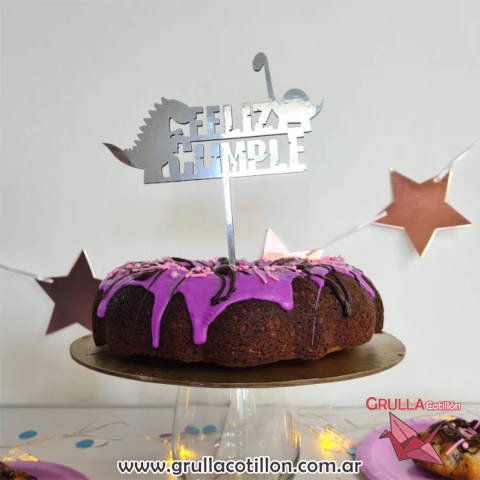 CAKE TOPPER FELIZ CUMPLE DINO