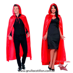 CAPA ROJA GRANDE CON CAPUCHA