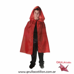 CAPA CHICA CON CAPUCHA ROJA